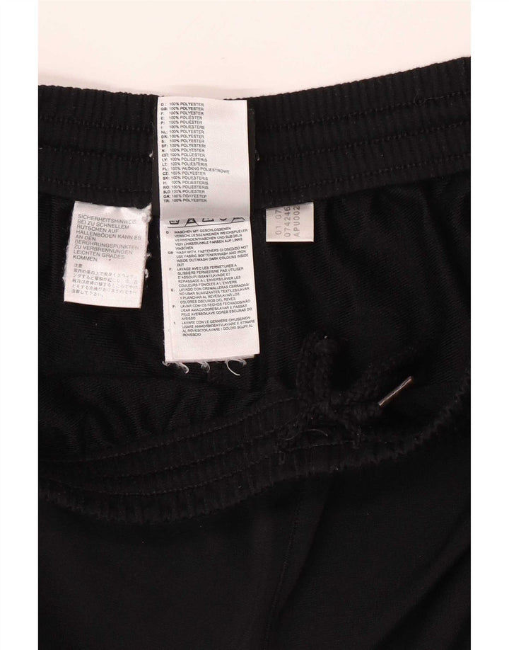 Pantaloni de trening Adidas pentru bărbați, negru mediu, poliester bloc de culoare
