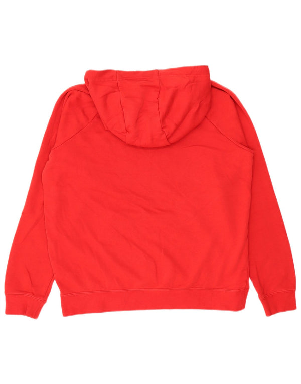 Pulover supradimensionat pentru femei Nike UK 14 Bumbac roșu mediu