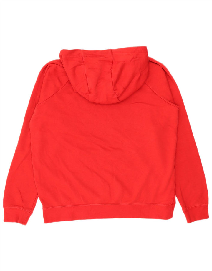 Pulover supradimensionat pentru femei Nike UK 14 Bumbac roșu mediu