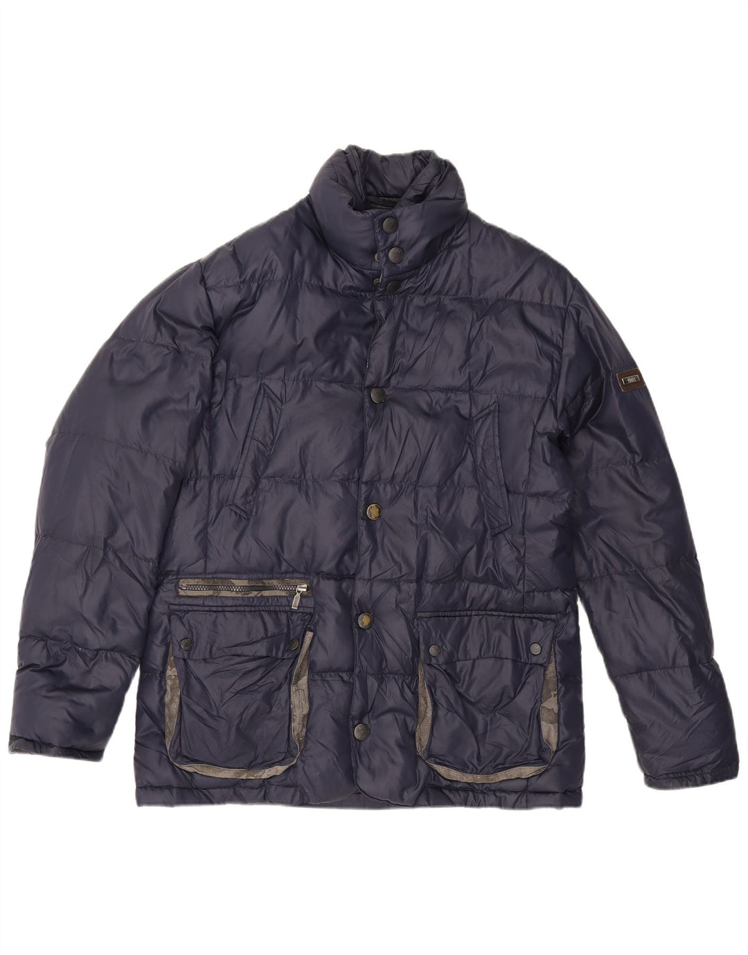Jachetă căptușită pentru bărbați ALVIERO MARTINI IT 52 XL Nailon bleumarin