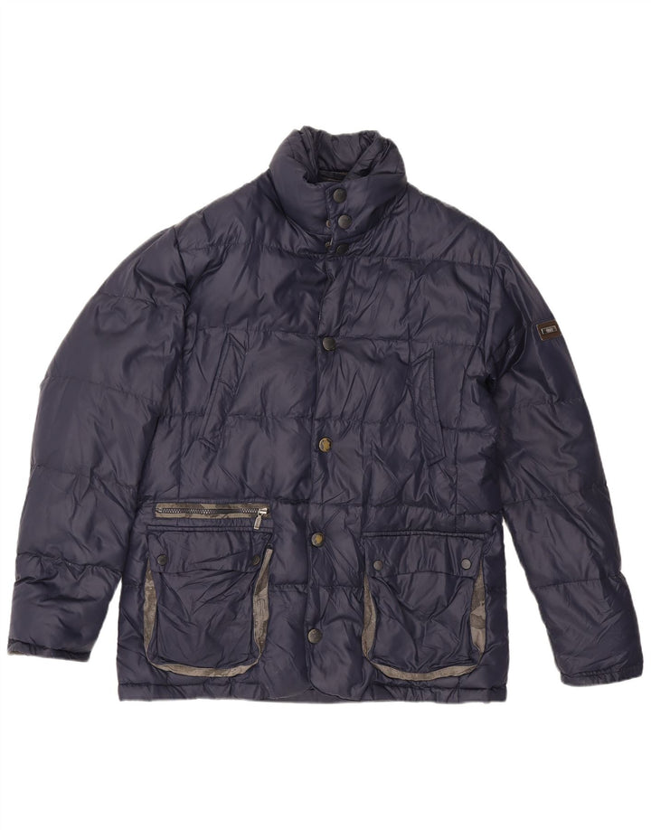 Jachetă căptușită pentru bărbați ALVIERO MARTINI IT 52 XL Nailon bleumarin