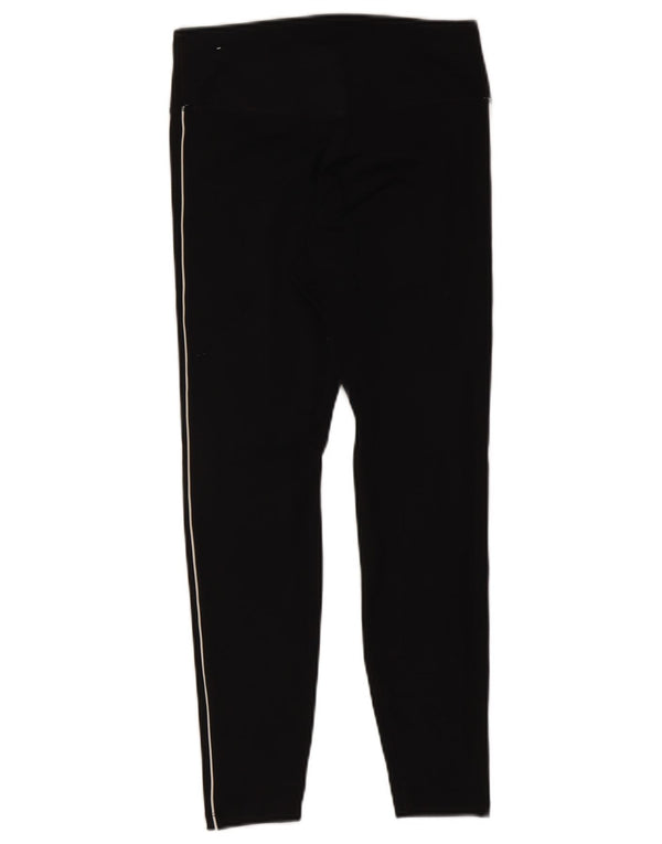 Leggings crop grafic Nike Dri Fit pentru femei UK 12 Poliester mediu negru