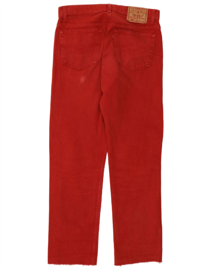 Blugi drepti pentru bărbați Levi's 501 W32 L28 bumbac roșu