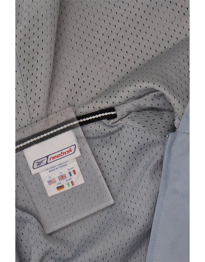 Jachetă de ploaie cu glugă supradimensionată pentru femei REEBOK UK 16 Large Blue