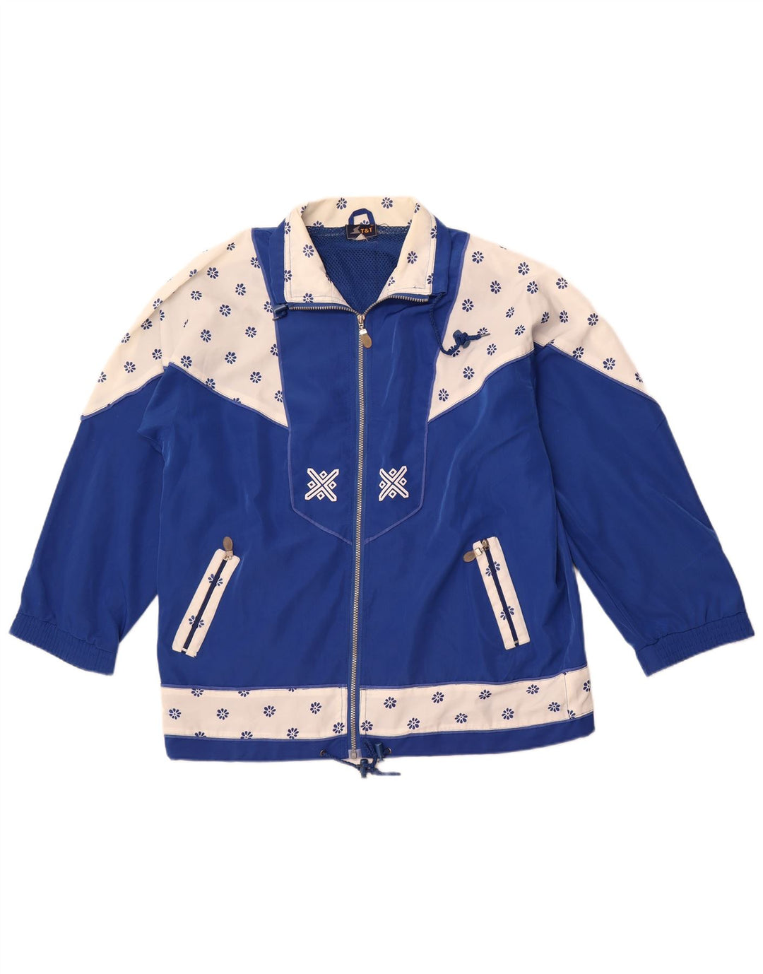 Jachetă de trening pentru femei VINTAGE, 2XL, albastru, retro