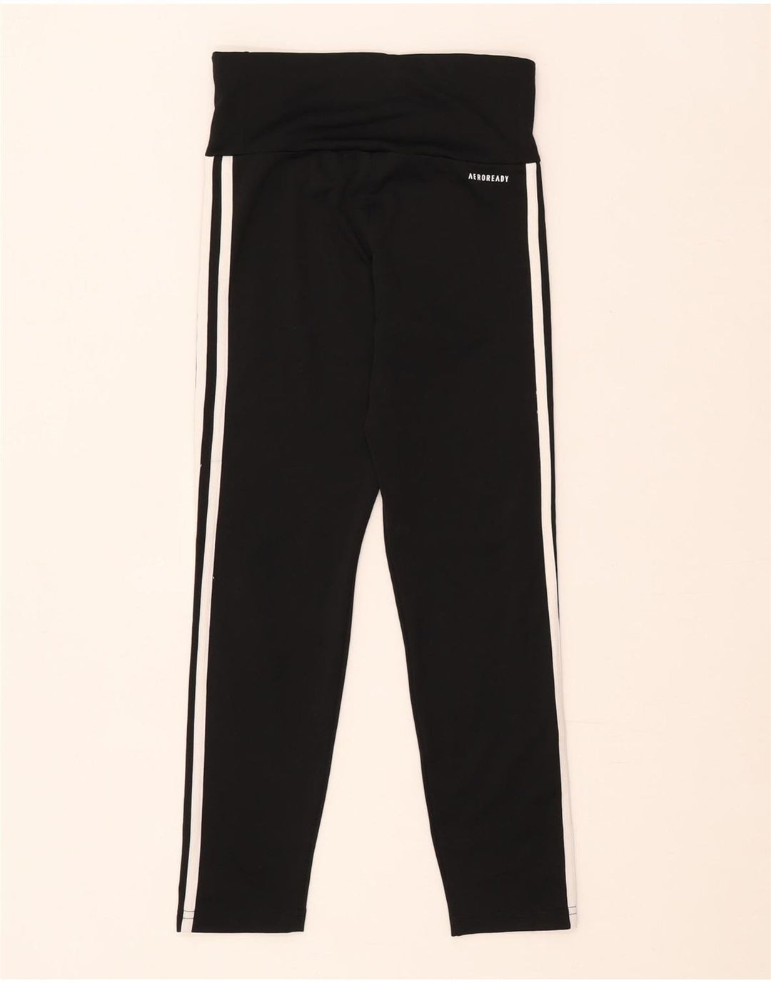 Leggings Aeroready pentru fete Adidas 11-12 ani poliester negru