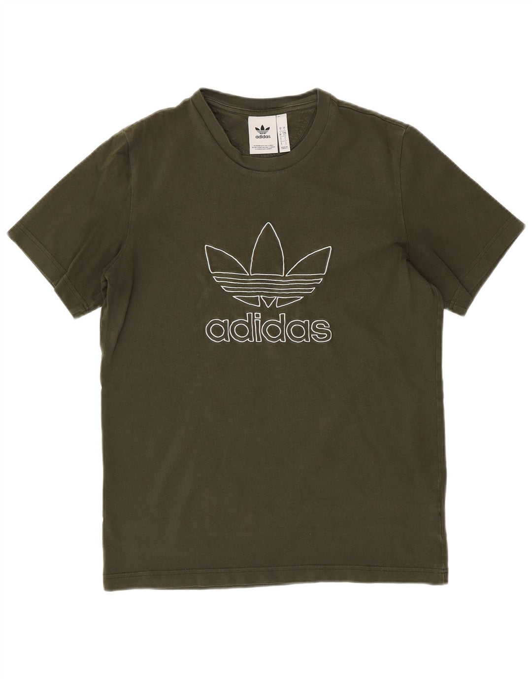 Tricou grafic ADIDAS pentru bărbați Top mic din bumbac kaki