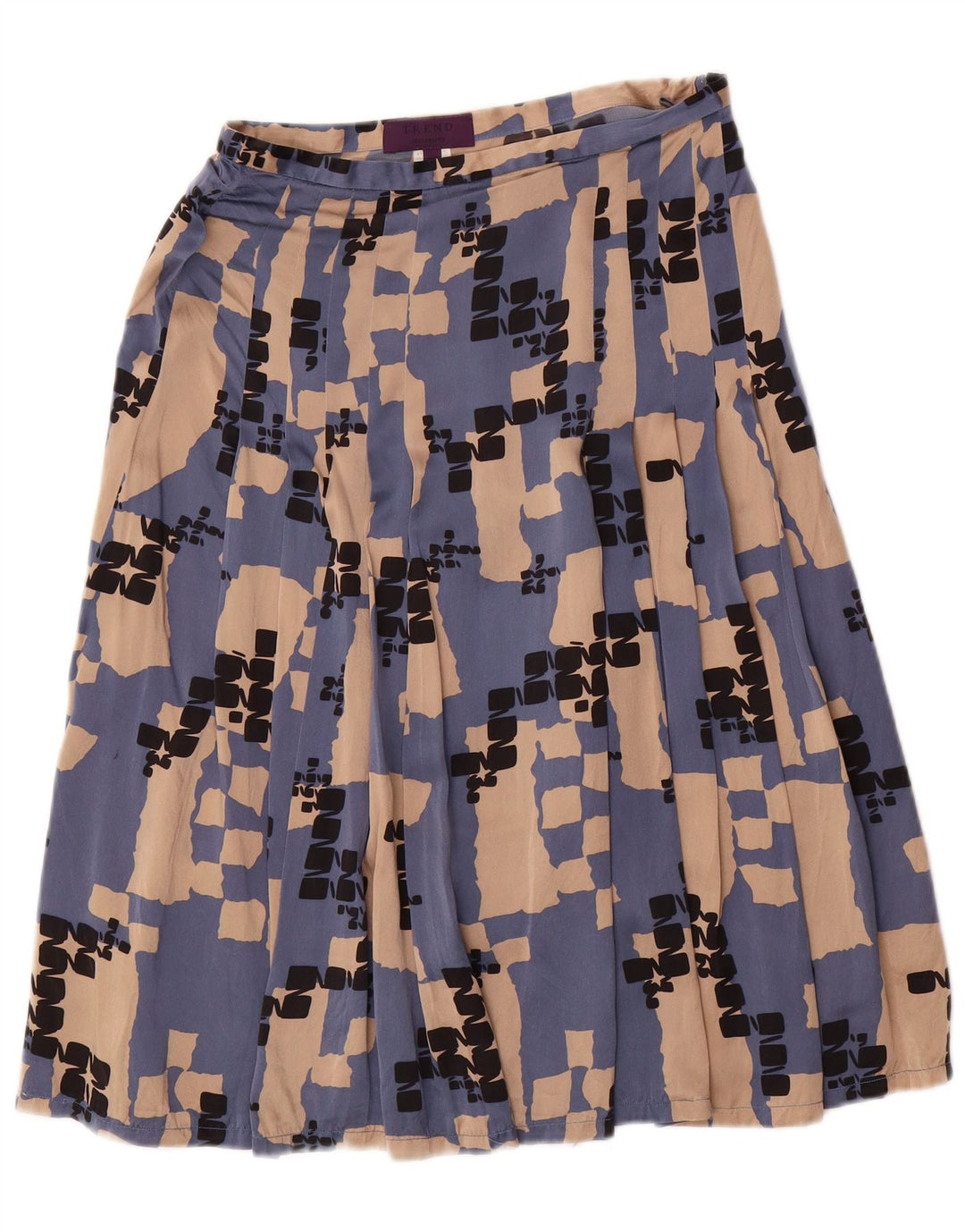 Set fuste 2 piese LES COPAINS pentru femei IT 42 Medium W28 Blue Geometric Matase