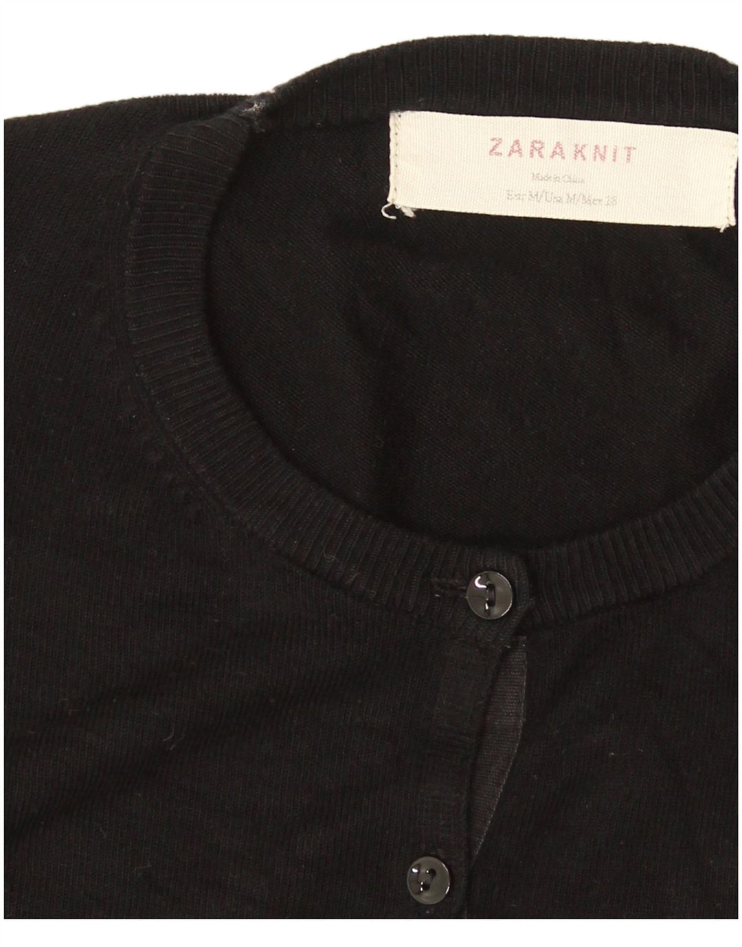 Pulover cardigan pentru femei Zara UK 12 Medium Negru