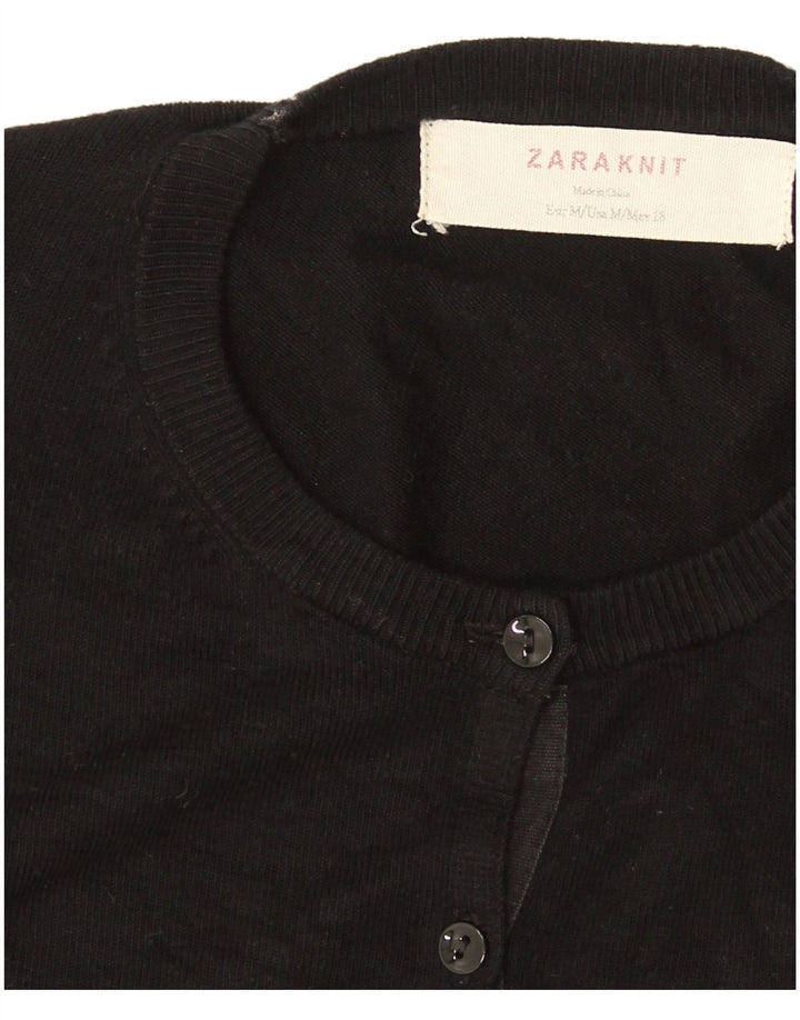 Pulover cardigan pentru femei Zara UK 12 Medium Negru