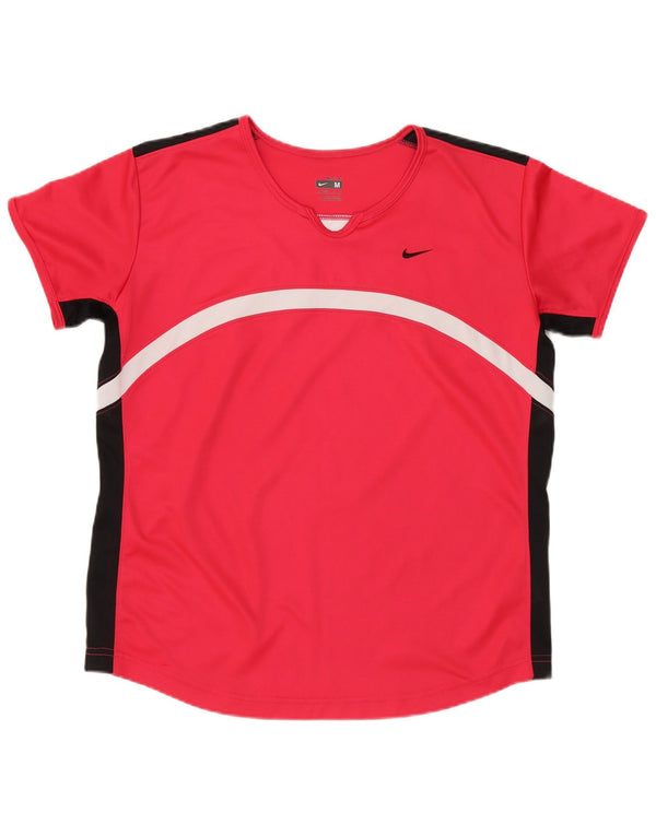 Tricou Nike Dri Fit pentru femei Top US 8/10 Medium Red Colorblock Poliester