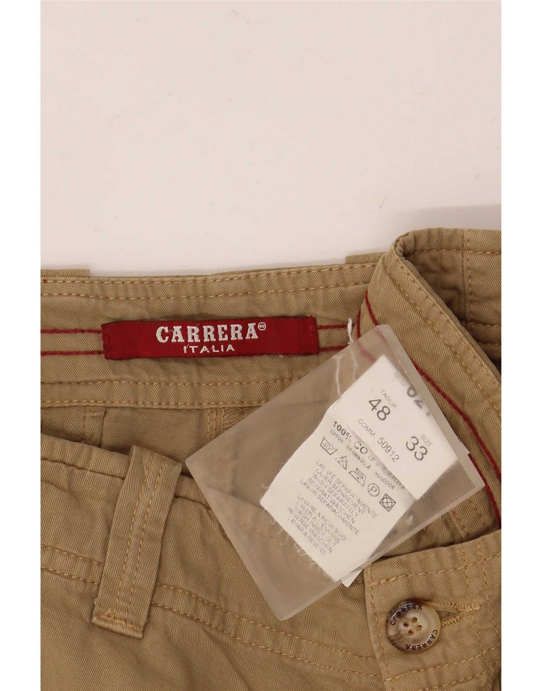 Pantaloni scurți chino pentru bărbați Carrera IT 48 Medium W33 Bej Bumbac
