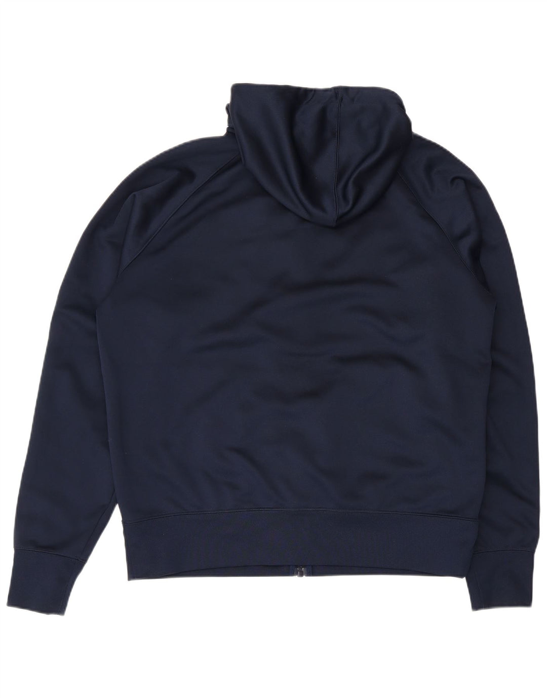 Pulover Nike pentru bărbați, cu fermoar, cu capotă, mare, albastru bleumarin, poliester