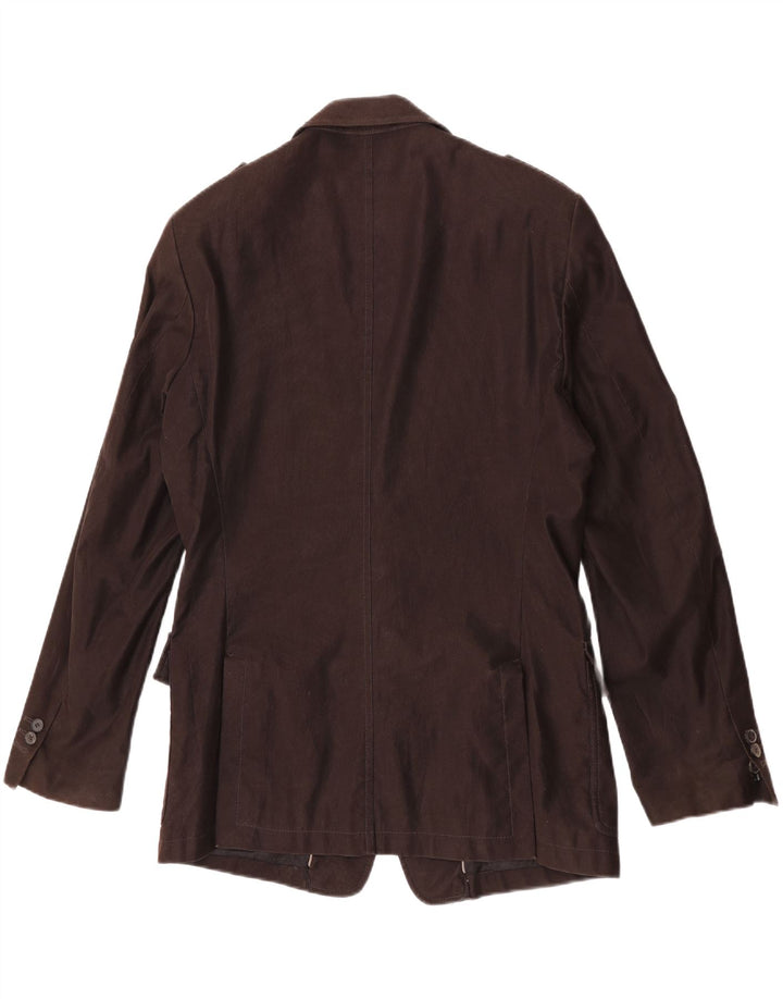 Jachetă pentru bărbați Zara, militară, cu 2 nasturi, EU 54 XL, bumbac maro