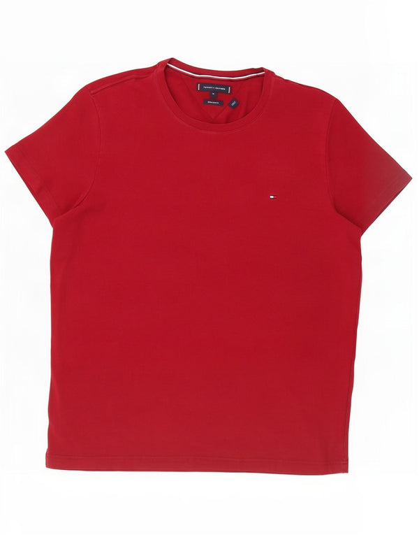 Tricou extra subțire pentru bărbați Tommy Hilfiger Top XL bumbac roșu