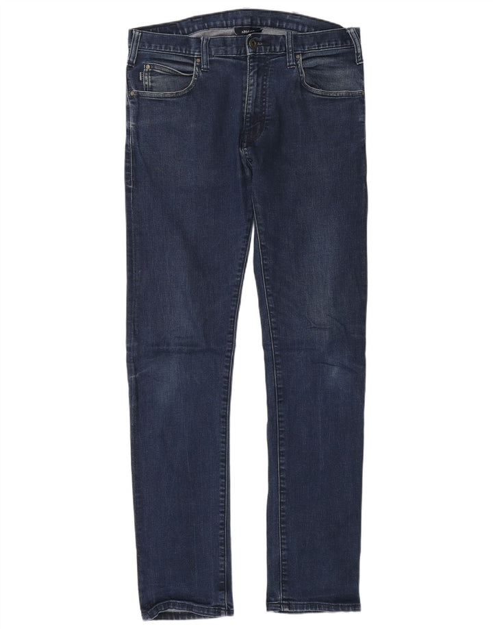 Blugi Slim Bărbați ARMANI L30 L32 Bumbac Albastru
