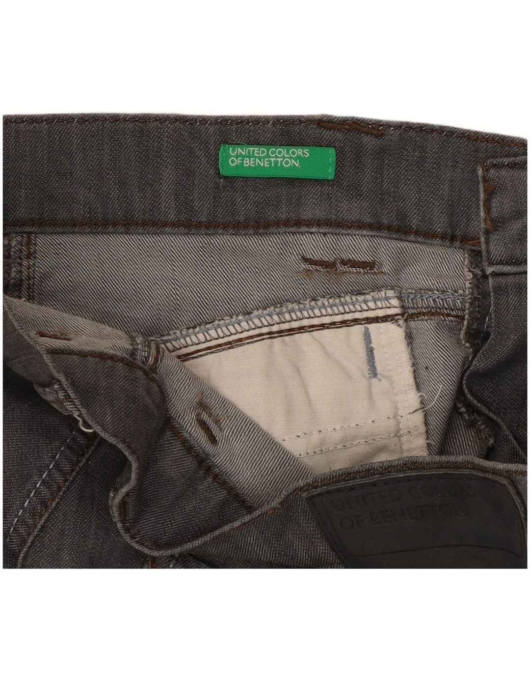Jeans Capri pentru femei Benetton W32 L21 gri