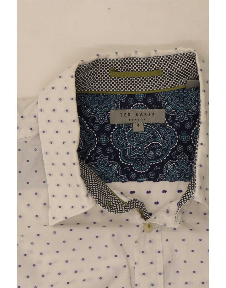 Cămașă pentru bărbați Ted Baker, mărime 4, mare, bumbac cu pete albe