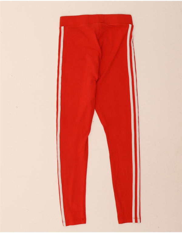 Leggings pentru femei Adidas UK 4 XS bumbac roșu