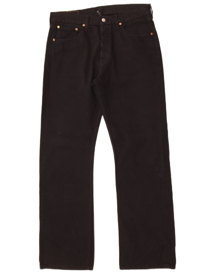 Blugi drepti pentru bărbați Levi's 501 W32 L32 bumbac negru