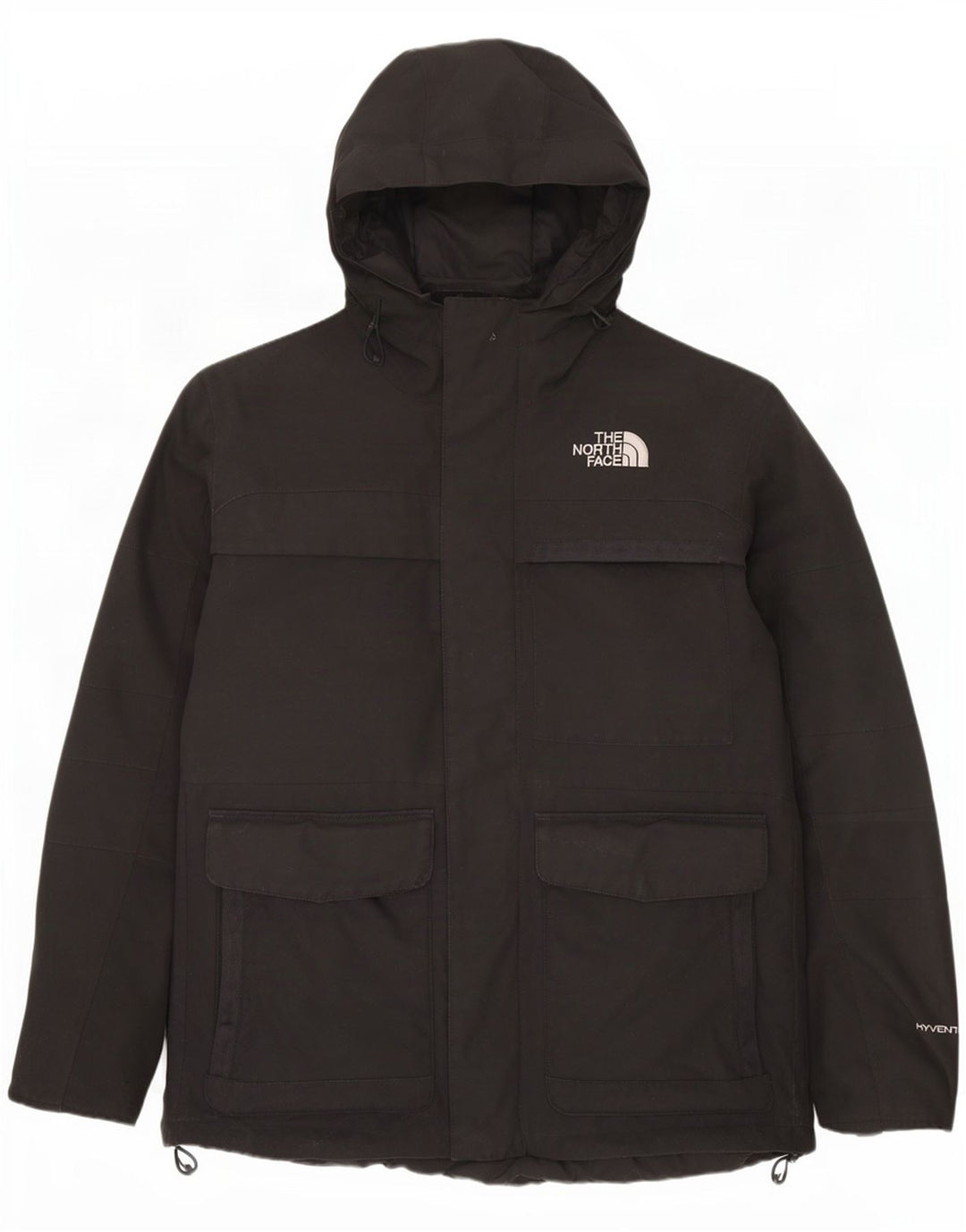 Jachetă parka cu glugă pentru bărbați The North Face UK 40 Poliester negru mare
