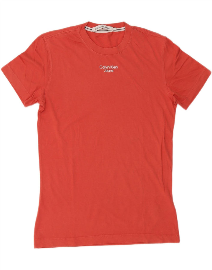 Tricou Calvin Klein Jeans pentru bărbați Top mic Bumbac roșu