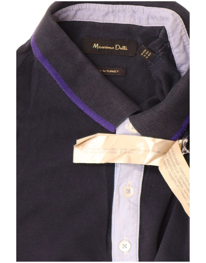 Tricou polo pentru bărbați MASSIMO DUTTI XL Bumbac bleumarin