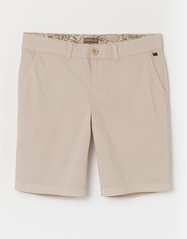 Pantaloni scurți chino Napapijri pentru femei IT 40 Small W27 Bumbac alb