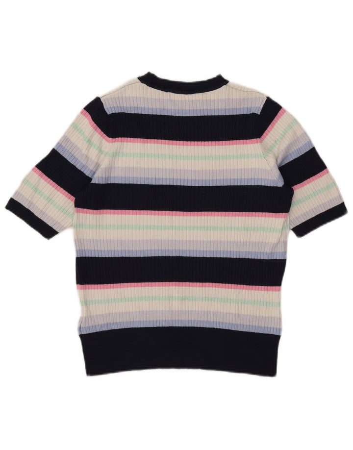 Pulover pentru femei Marks & Spencer cu decolteu cu barca UK 14 Medium Bleumarin