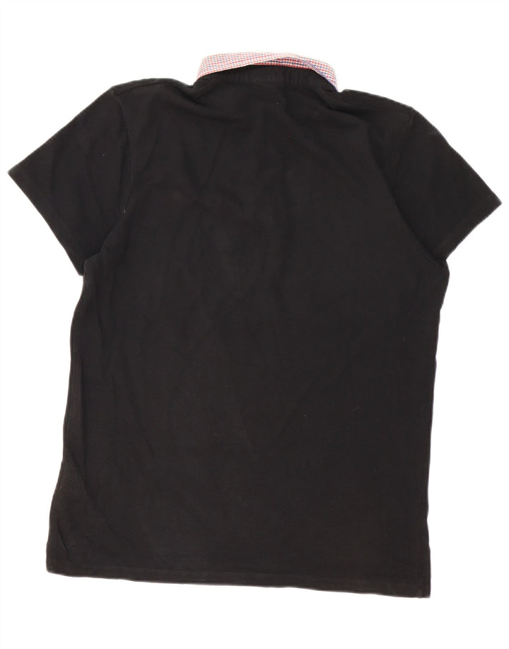 Tricou polo Jack & Jones pentru bărbați, mare, negru, bumbac