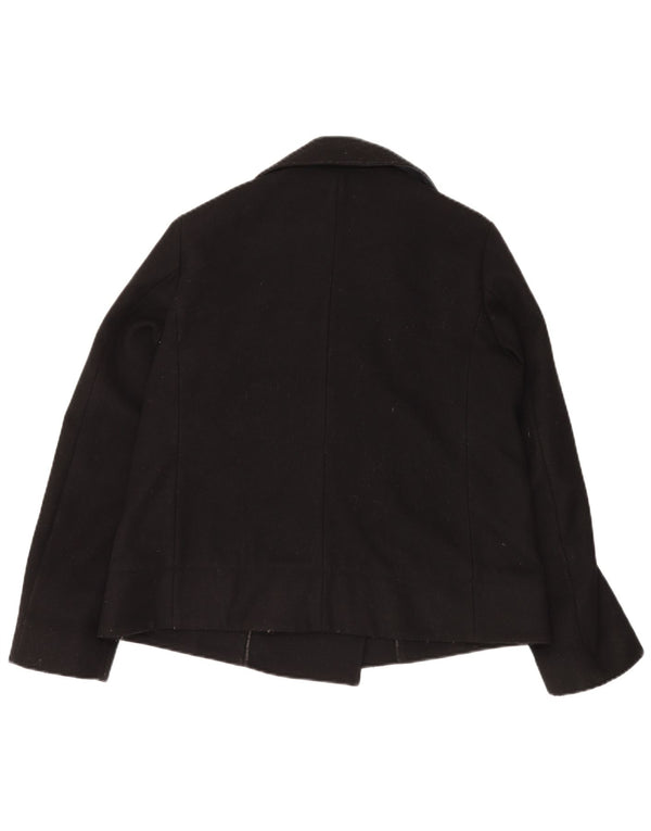 CALVIN KLEIN JEANS Palton pentru femei UK 14 Lână neagră medie