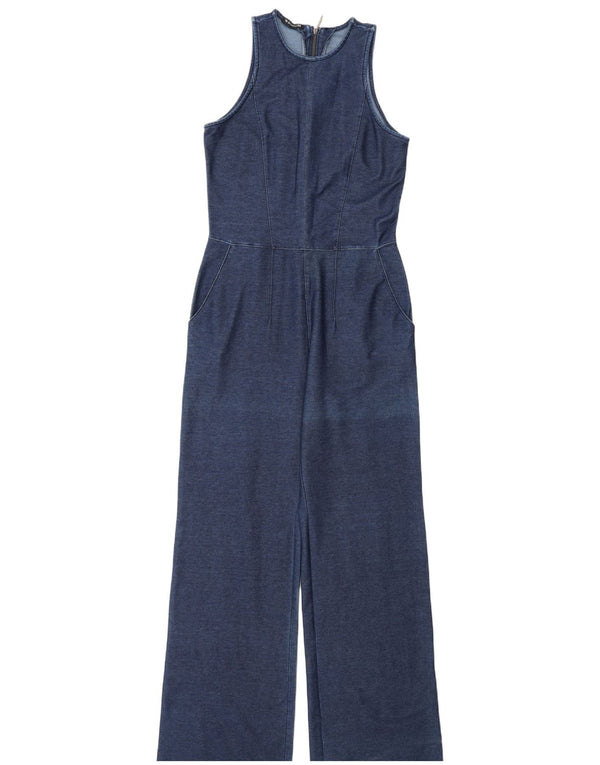 Salopetă Damyller din denim fără mâneci pentru femei UK 10 mic bumbac bleumarin