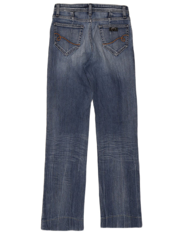 Blugi drepti pentru femei Emporio Armani W27 L29 Albastru