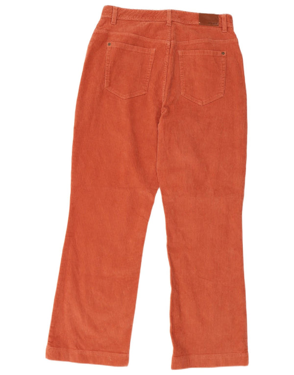 Pantaloni drepti din velur pentru femei Roxy L30 L28 bumbac portocaliu