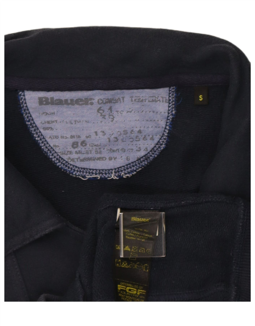 Jachetă de trening Blauer pentru femei UK 10, bumbac, albastru bleumarin