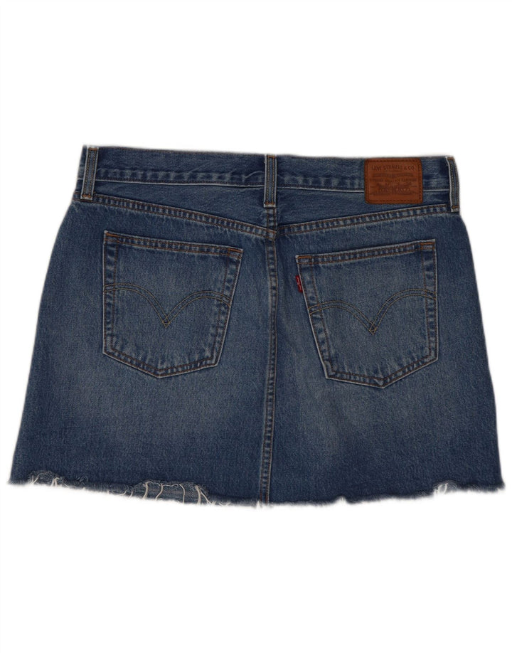 Fusta Mini Denim Levi's W31 Bumbac Albastru Mediu