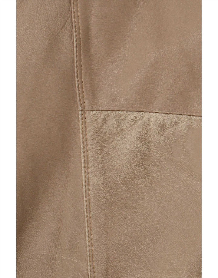 Jachetă de piele vintage pentru bărbați UK 42 XL Bej