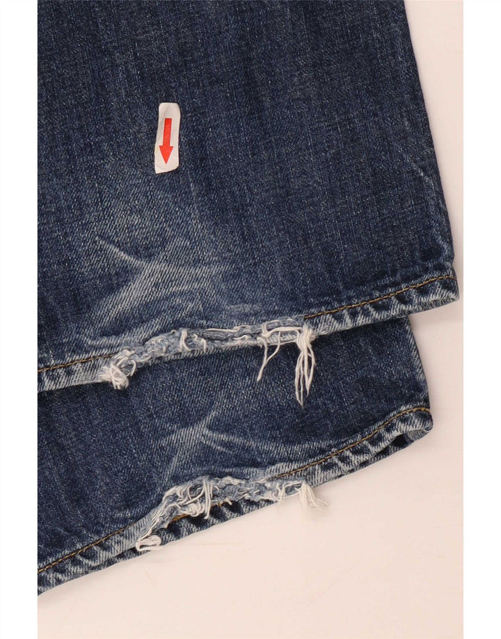 Blugi drepti pentru bărbați Carhartt W32 L34 Bumbac bleumarin