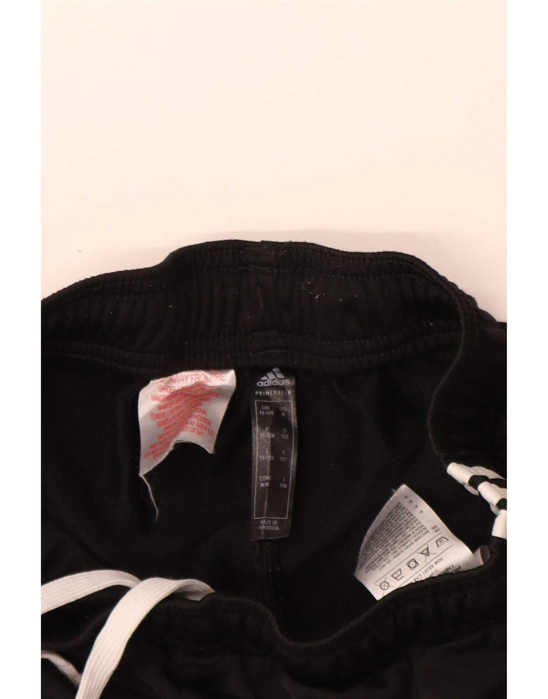 Adidas Băieți Pantaloni Trening Pantaloni Joggeri 11-12 Ani Poliester Negru