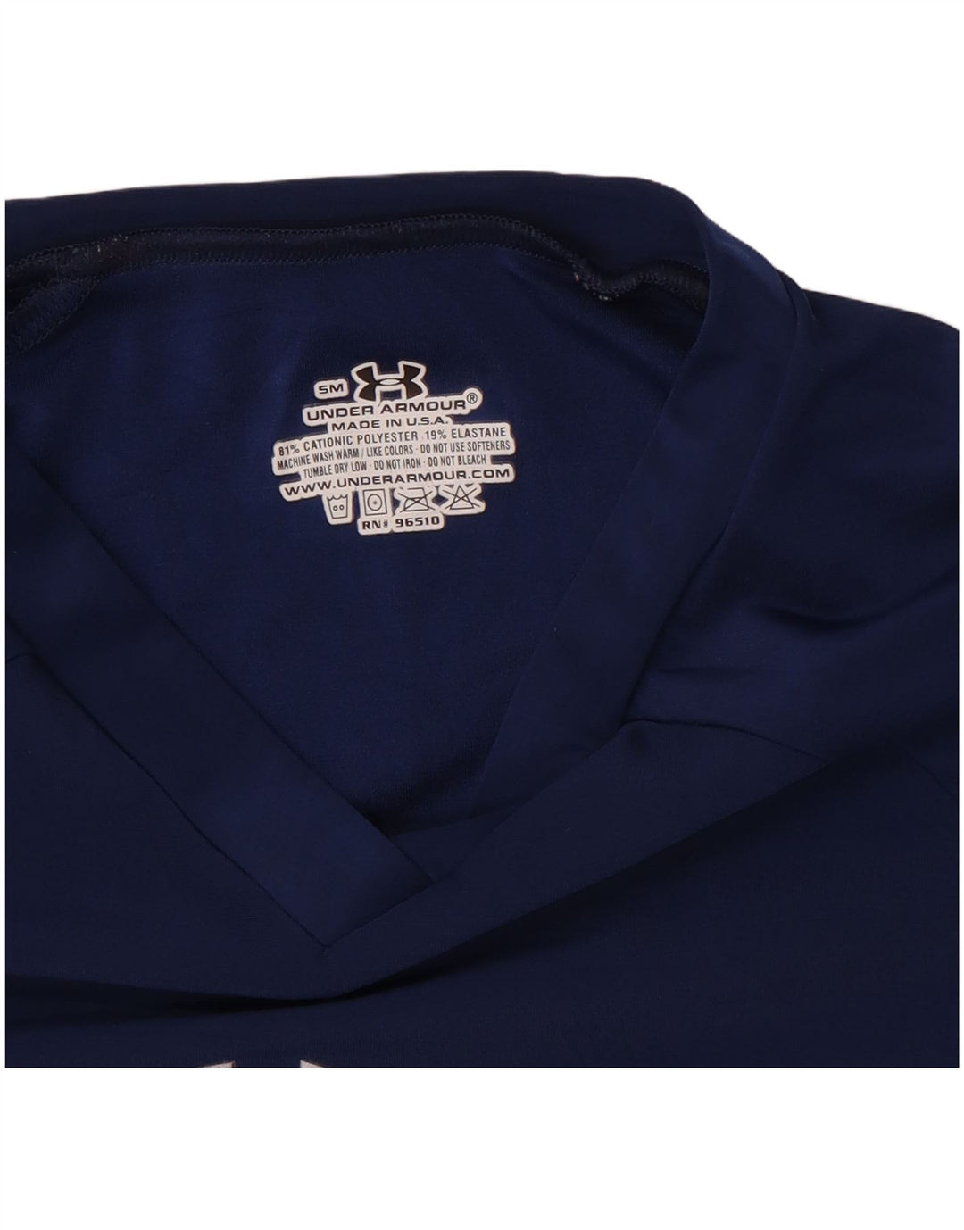 Tricou Under Armour pentru femei Top mic din poliester bleumarin