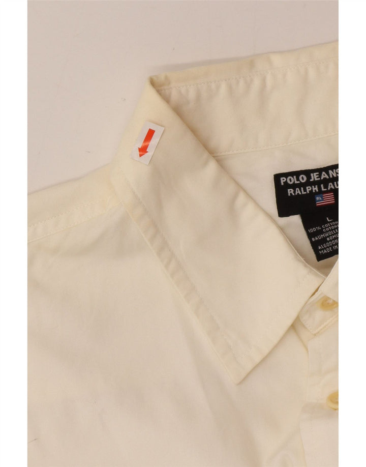 Cămașă Ralph Lauren bărbați mare, alb, bumbac