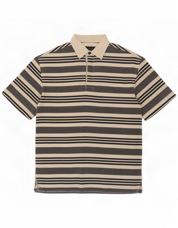 Les Copains Tricou Polo Blue Eagle pentru bărbați IT 48 Medium Beige Striped
