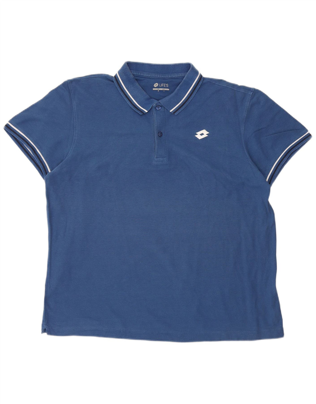 Tricou polo LOTTO pentru bărbați, mare, albastru, bumbac