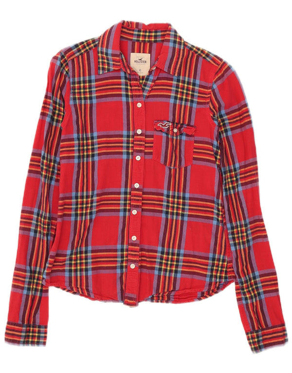 Cămașă Hollister pentru femei UK 6 XS Red Check