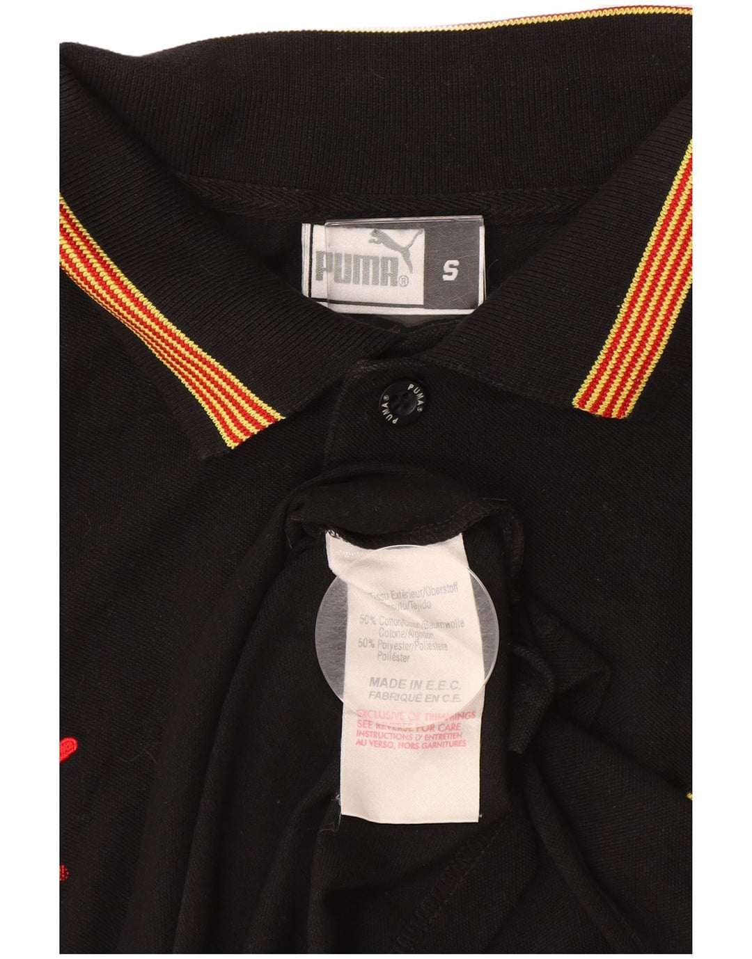 Tricou polo PUMA pentru bărbați, bumbac negru mic
