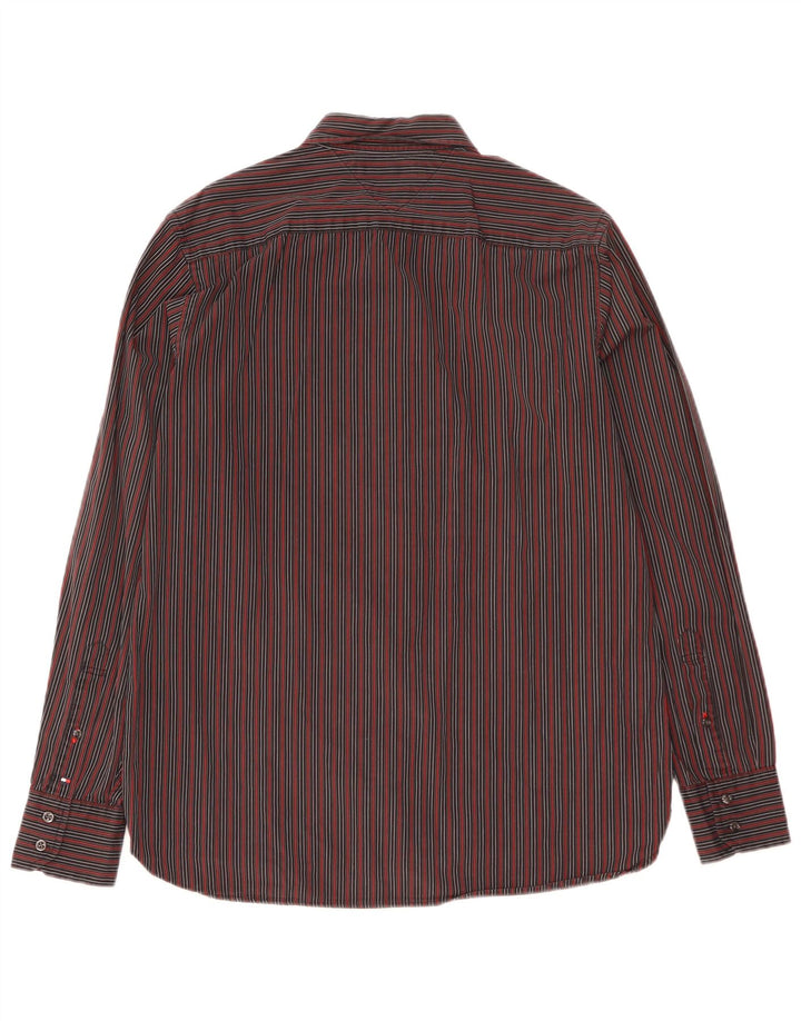 Cămașă pentru bărbați TOMMY HILFIGER, bumbac cu dungi negre medii