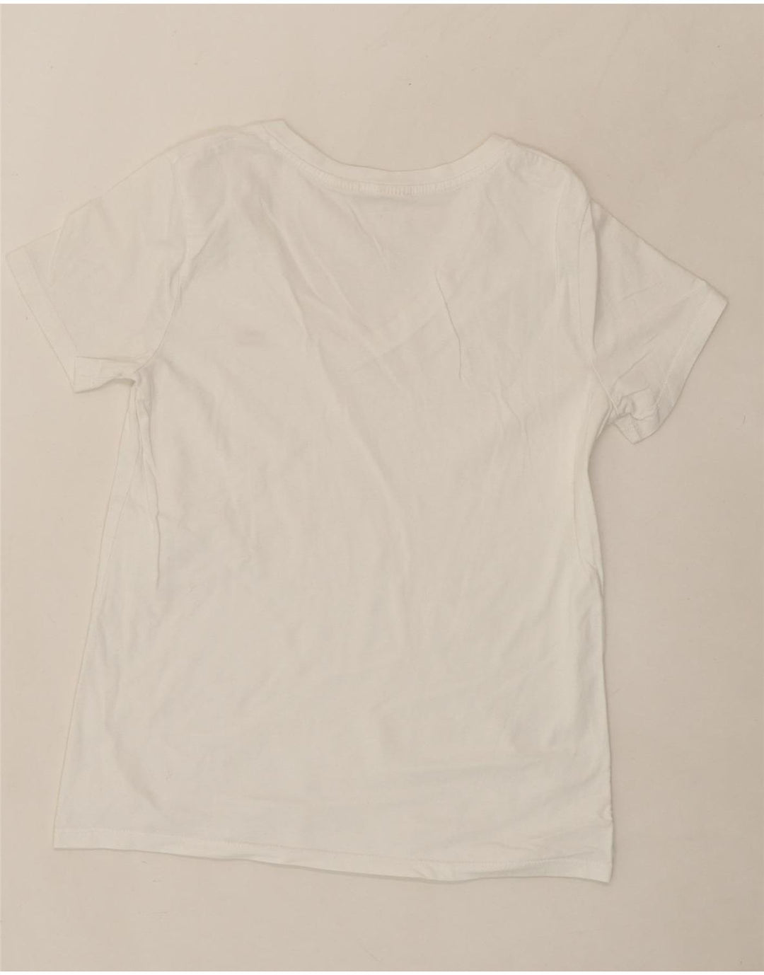 LEVI'S Womens T-Shirt Top UK 10 Small White Vintage Levi's and Second-Hand Levi's from Messina Hembry 