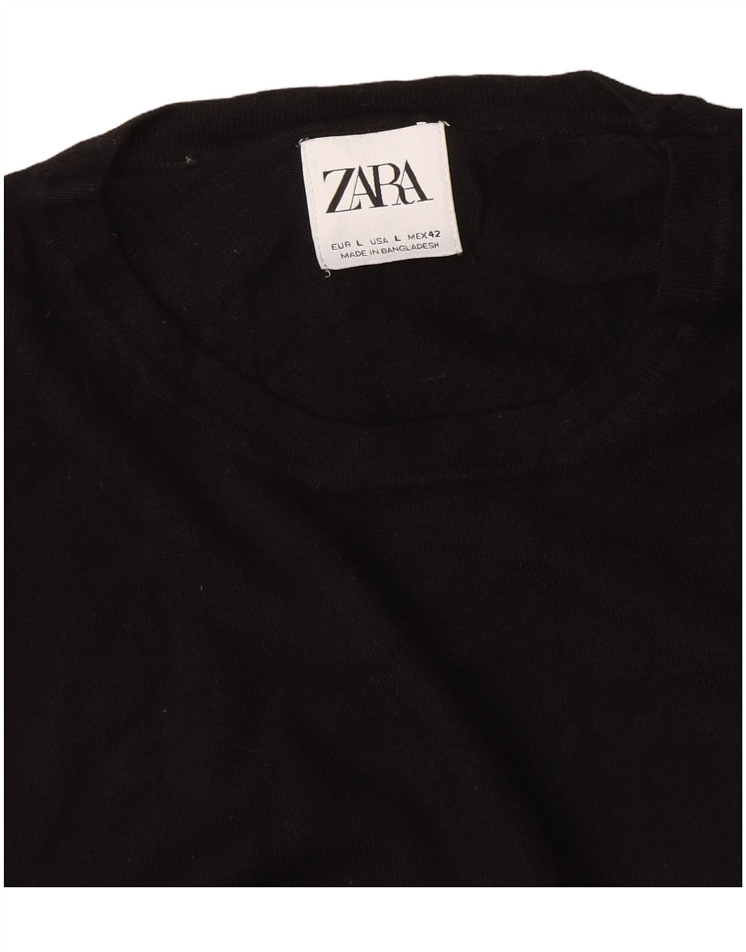 Pulover pentru damă Zara, cu gât turnut, mare, negru