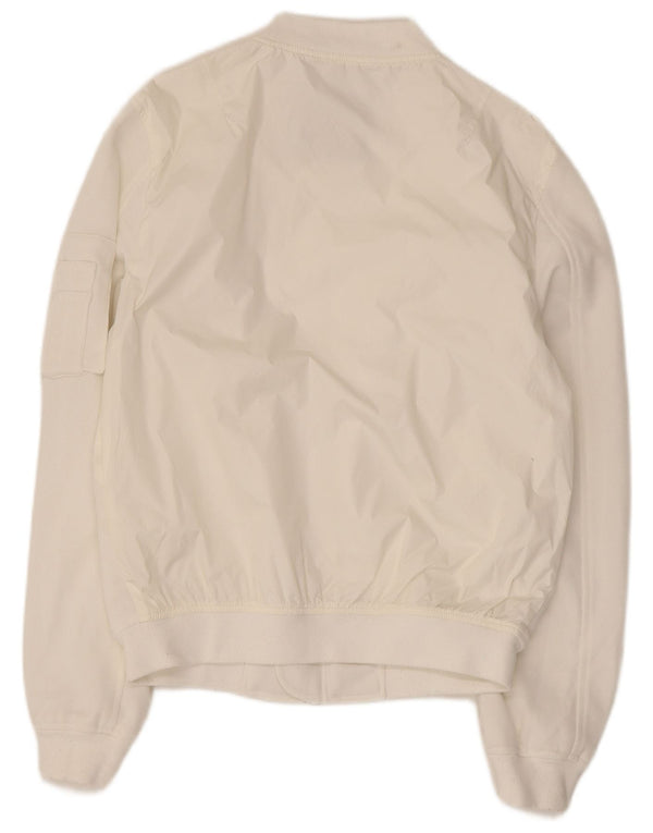 Jachetă Bomber pentru bărbați Zara UK 38 Medium White Nylon