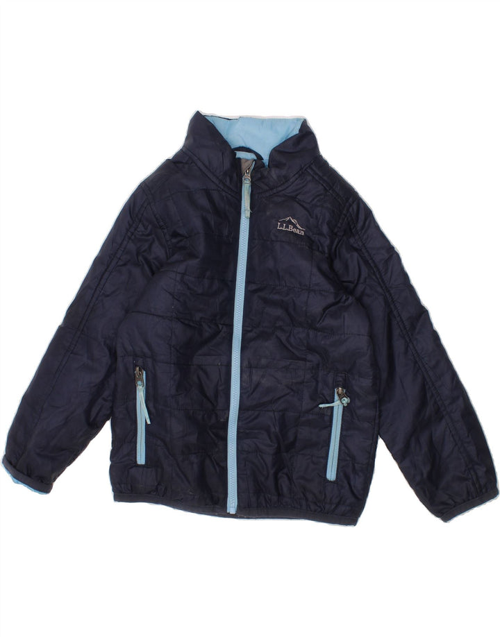 L.L.BEAN Boys Padded Jacket 3-4 Years Navy Blue Polyester Vintage L.L.Bean and Second-Hand L.L.Bean from Messina Hembry 